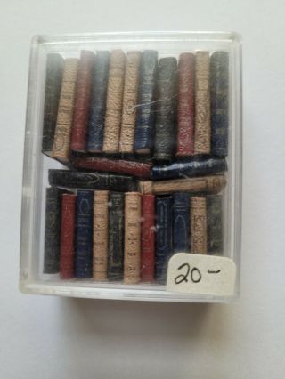 Dollhouse Miniature Book Set,  1:12