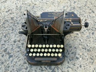 Antique Oliver Typewriter No.  3 Standard Visible Writer Cellar Find