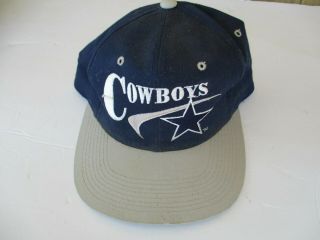 Vintage 90s Team Nfl Dallas Cowboys Hat Snapback Cap 6 Panel Spell Out Nfl