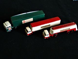 2 Good Arnold Rapido Tractor/trailers & 1 Unknown,  N Scale (1:160) Vehicles