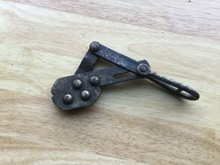 Antique Buffalo Grip No.  1 Western Electric Cable Puller Pat.  1910 & 1911