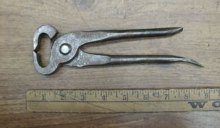 Old Tools,  Antique Ps&w Co.  End Nippers,  8 - 3/16 " With 7/8 " Wide Jaws W/issues