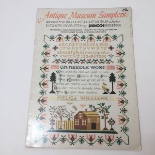 Antique Museum Sampler Cross Stitch Pattern Book Paragon Cooper Hewitt