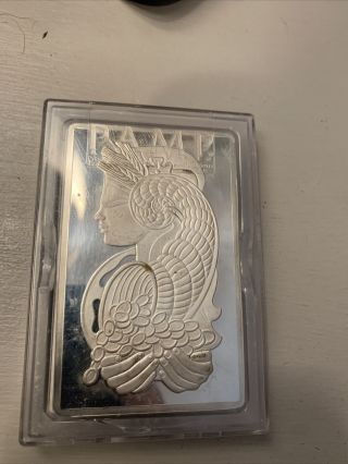 Pamp Suisse 5 Oz.  999 Silver Fortuna Bar With Assay