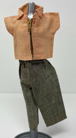 Vintage Tagged Fashions For Ginger Cosmopolitan Doll Shirt Top & Pants Outfit