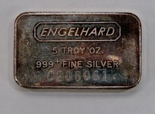 Engelhard - 5 Oz.  999 Fine Silver Bar