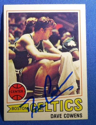 Dave Cowens Hof Auto Signed Autograph 1977 - 78 Topps Boston Celtics
