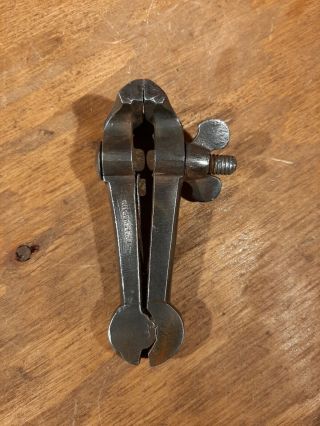 Antique Hilger & Sons Hand Vise In 1 1/4 " Jaws And 4 " Long.
