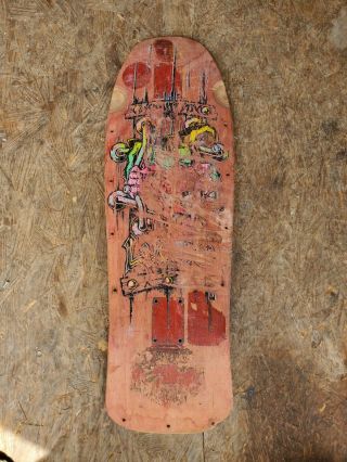 Schmitt Stix Lucero Vintage 80’s Skateboard Deck G&s Alva Powell Santa Cruz