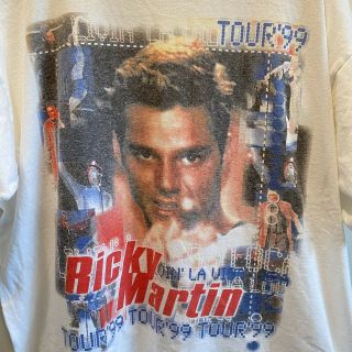 Vintage Ricky Martin Tour 1999 T Shirt Size XL Livin La Vida Loca 2