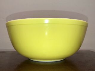 Vintage Pyrex Large Primary Yellow 4 Qt Mixing Nesting Bowl 404