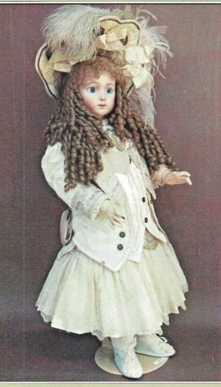 30 - 32 " Antique French Bru/jumeau Doll Dress Jacket Hat Underwear Pattern German