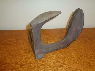Vtg Antique Warranted Cast Iron Cobbler Double Shoe Last Form Anvil Farmhouse