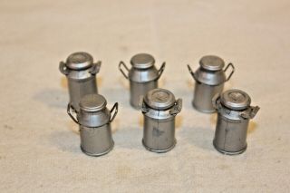 6 G Scale Dock Side Milk Cans 7/8 Inches Tall