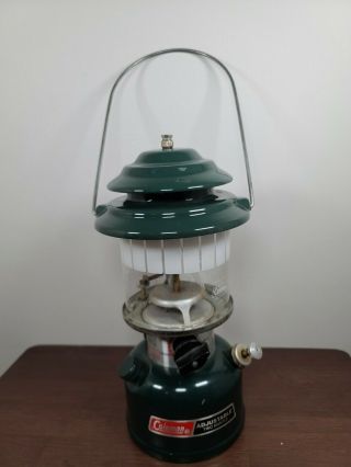 Cracked Globe Vintage Coleman Adjustable Two Mantle Lantern 288a700