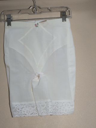 Nwt Vintage Olga Shaper Panty Long Leg 6 Garter Girdle Lace Suddenly Slim 540 S