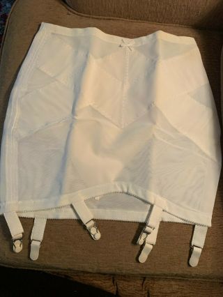 Vintage Montgomery Ward Open Bottom Girdle/large/with 6 Garters - Nos