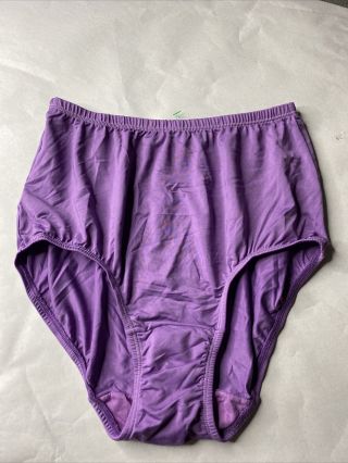 Olga Panties Purple Nylon M/6 Style 23173 Made In Bangladesh (s2)