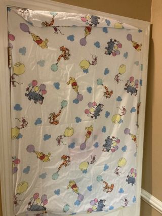 Vintage 1996 Little Bedsing Disney Winnie The Pooh Fitted Sheet For Crib