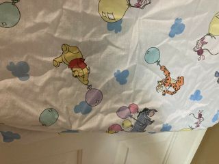 Vintage 1996 Little Bedsing Disney Winnie The Pooh Fitted Sheet For Crib 3