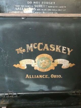 Antique Mccaskey Credit Registry Cash Register