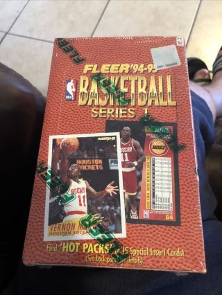 1994 1995 Fleer Basketball Series 1 Hobby Box Factory