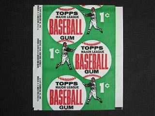 1963 Topps Baseball Cards Bubble Gum Non - Sport Card 1 - Cent Wrapper Nm