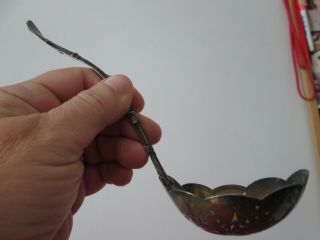 LOTUS 1869 GORHAM - STERLING 8 in PEA SERVING LADLE - AESTHETIC - Old Patina 2