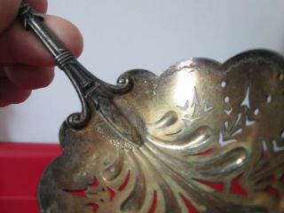 LOTUS 1869 GORHAM - STERLING 8 in PEA SERVING LADLE - AESTHETIC - Old Patina 3