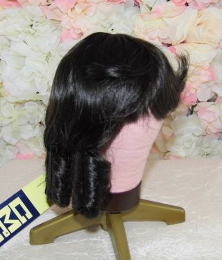 Vintage Old Stock Doll Wig Dark Brown Sz 11/12 Cmc Princess Long Curl