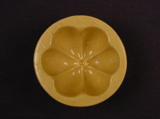 Rare Antique American Mid - 1800s Miniature Mold Yellow Rock Yellow Ware