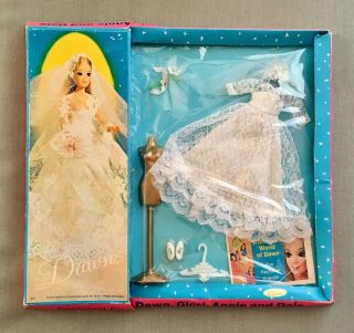 Vintage Topper Dawn Glori Angie Dale Doll Wedding Bell Dream Bride Outfit Moc
