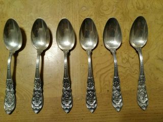 Antique 6 Piece International Richelieu Sterling Silver Tea Spoon Set