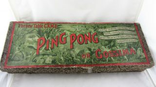 Antique J Jaques & Son / Hamleys Table Game Of Ping Pong Or Gossima