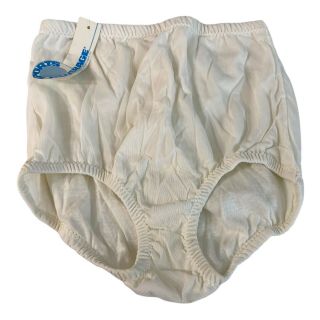 Nwt Vintage Sports Coverage Of Ca Lined Brief Panties Sports/tennis 5 White