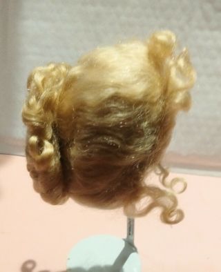 Gorgeous Blonde Mohair Doll Wig,  Org.  Box For Vintage,  Antique Size 9 - 10