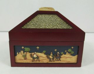 Vintage Romans Inc.  Silent Night Nativity Music Box