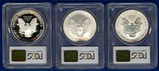 2006 3 Coin 20th Anniversary Silver Eagle Set PCGS PR69/MS69 2