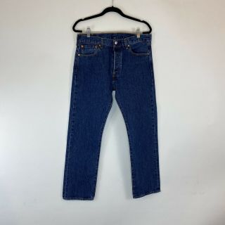 Vintage Levis 501 Dark Wash Blue Jeans 32 X 29
