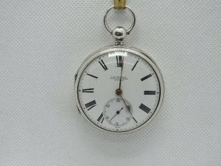 1872 English Fusee Lever By J.  W.  Benson Solid Silver.