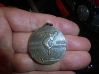 Antique Charles Atlas Physical Perfection Bronze Medal Award To: H.  L.  North