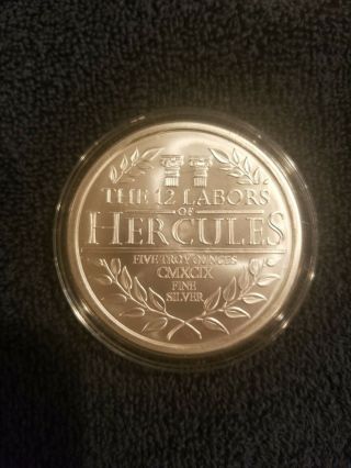 5 Oz Silver Round 12 Labors Of Hercules