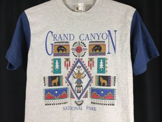 Nos Vintage Fred Harvey Trading Company Grand Canyon National Park T - Shirt Sz M
