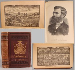 Antique 1884 Illustrated Civil War Book Camp - Fire Chats Of The Civil War