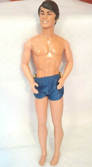 Mattel Vintage 1968 Ken Doll Only Taiwan Click Knees Hard To Find.