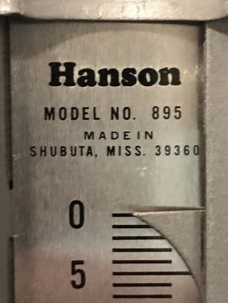 Vintage Hanson 50 Pound Hanging Scale Shubuta Mississipi Model 895 The Viking 2