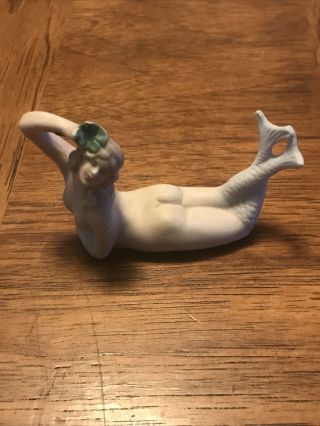 Novelty German Bisque Nude Bathing Beauty Mermaid - Schafer & Vater Style