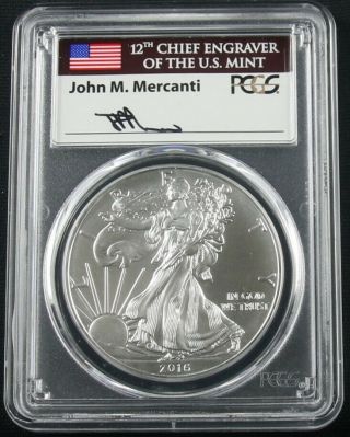 2016 W Burnished Silver Eagle 30th Anniversary Let Edge Pcgs Sp70 Mercanti