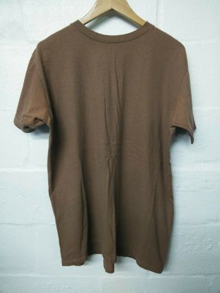 Vintage Us Army Short Sleeve Under Shirt Size X Large Brown Cotton R8189 Euc