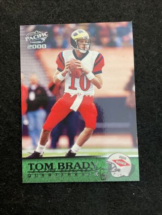 2000 Pacific Tom Brady England Patriots 403 Football Card,  Rookie Card